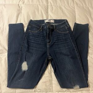 New Hollister curvy high-rise Jean legging advanced stretch Distressed 9L